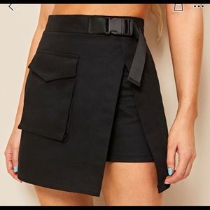 Black Skirt with Buckle